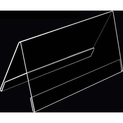 1pcs Acrylic Seat Card Transparent Table Card Conference Seat Double-Sided Table Card V-Shaped Table Sign Name Card Custome
