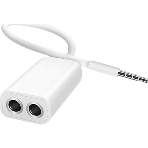 3.5 Jack Aux Audio Cable earphones Splitter Adapter 1 to 2 for Apple iPhone 4 5 5s 6 6S plus iPad iPod laptop MP3 Player speaker