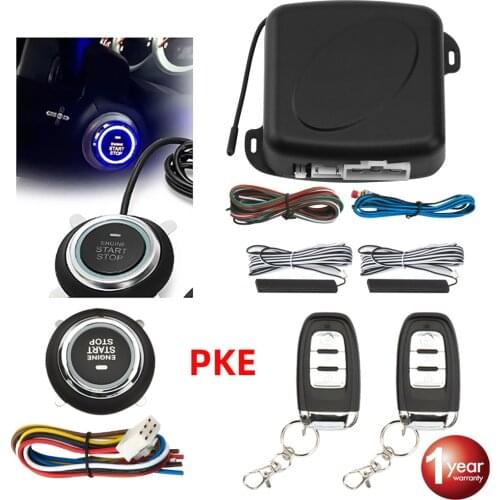 Car Alarm Remote Control Car Keyless Entry Engine Start Alarm System Push Button Remote Starter Stop Auto