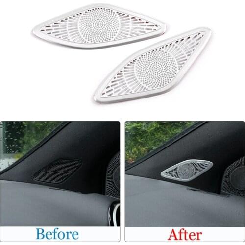 Alloy Car Stickers Interior A-Pillar Speaker Net Cover Trim for Mercedes Benz B GLB Cl W247 X247 2019 2020