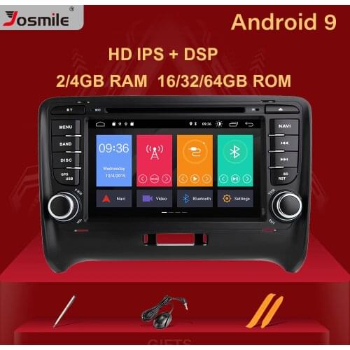 Car Multimedia Player 2 Din Android 9.0 For AUDI TT MK2 8J 2016 2007 2008 2009 2010 2011 2012014 GPS Navigation System Radio DVD