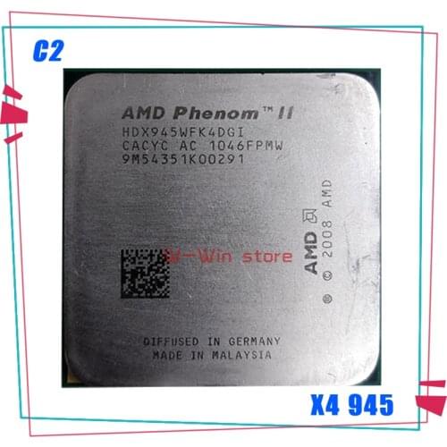 AMD Phenom II X4 945 95W 3.0GHz Quad-Core CPU Processor HDX945WFK4DGM Socket AM3