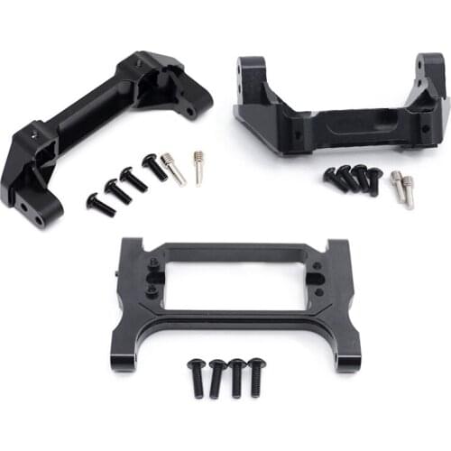 CNC Metal Front & Rear Bumper Mount Servo Stand for 1/10 RC Crawler Traxxas TRX4 TRX-4 8237 Upgrade Parts