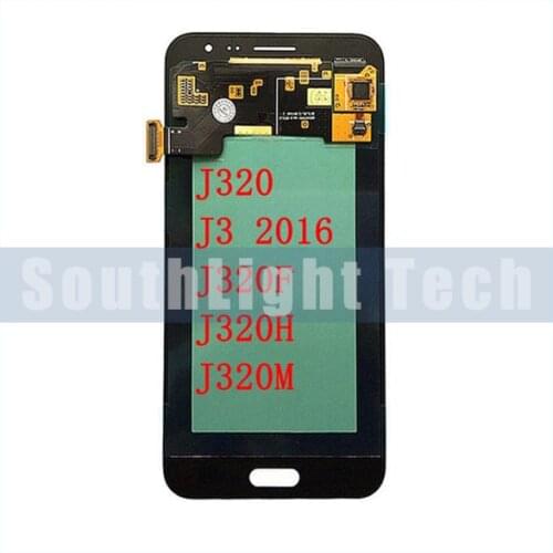 Grade AAA+++ Super Amoled for Samsung J3 2016 Display J320 J320F J320FN LCD Touch Screen Digitizer Replacement