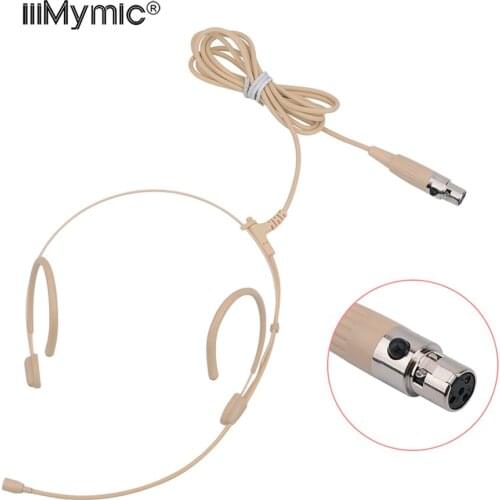 Electret condenser earhook microphone headset adjustable pickup angle Bold wire four-hole plug suitable for Shure belt pack