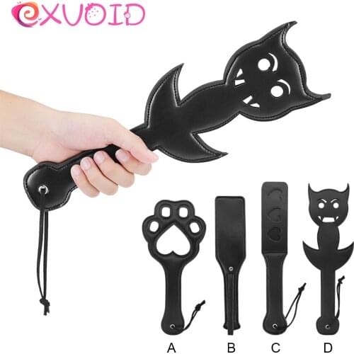 EXVOID Torture Gear Submissive Slave Sex Toys for Couples Black BDSM Whip Kinky Fetish Slave Bitch Spank Paddle Beat SM Flog