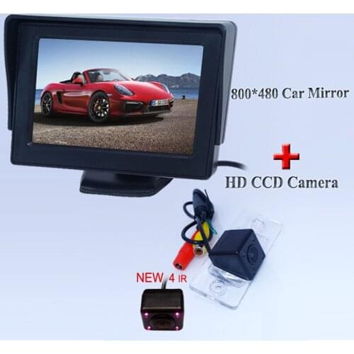 Good Quality Monitor 4.3" TFT Color LCD Screen Parking +Car Reverse Camera for VW Volkswagen Golf Jetta Passat Polo Touareg
