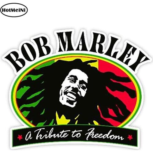 HotMeiNi 13cm x 10.4cm Bob Marley a Tribute to Freedom Decals Stickers Funny Car Door Window Bumper 3D Car Styling Vinyl Decal