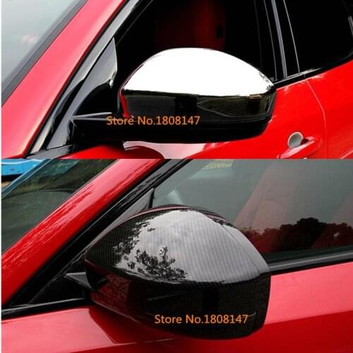 For Jaguar E-Pace Epace 2017 2018 2019 2020 ABS Chrome Decoration Car Sticks Rear View Rearview Side Glass Mirror Trim Frame