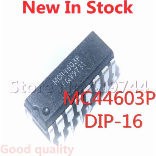 5PCS/LOT MC44603P MC44603 DIP-16 High Performance Pulse Width Modulation Controller In Stock NEW original IC