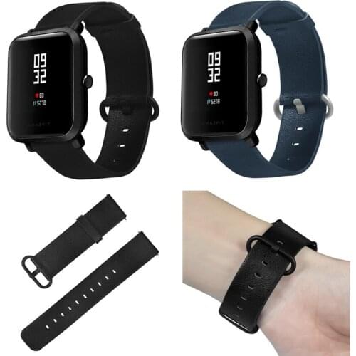 Leather Strap for Amazfit GTS Smart Watch Band Bracelet for Xiaomi Huami Amazfit Bip S/Bip U/GTR Wristband 20mm for Haylou LS02
