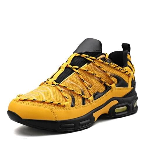 Y87 Men Shoes Fashion Spring Autumn Breathable Mesh Lace-up Sneakers For Teens Classic Tennis Chunky Deporte Trekking Black Red