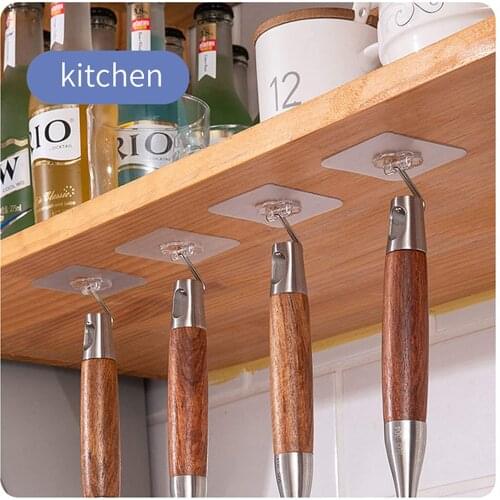 5/10/20Pcs Double-sided Transparent Strong Self Adhesive Door Wall Sticker Hangers Hooks Suction Heavy Load Rack Cup Sucker