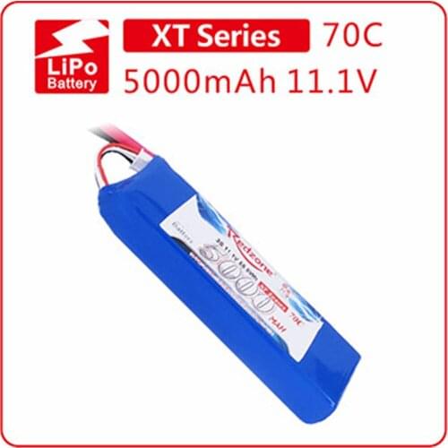 Redzone 70C 5000mAh 11.1V 14.8V lipo battery for 1/8 Ebuggy/Etruggy and 90-105mm EDF fixed wing Battery