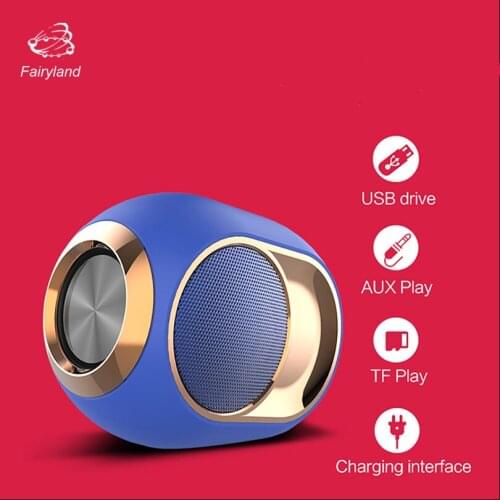 Fairyland Mini Portable Bluetooth Speakers Subwoofer Stereo HiFi Sound TWS Handsfree TF Usb Outdoor Audio Music Player Bass Box