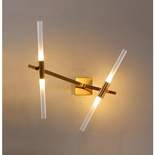 Art Personality Restaurant Hotel Wall Light Nordic Branch Wall Light Corridor Aisle Bedside Glass Tube Wall Lamp