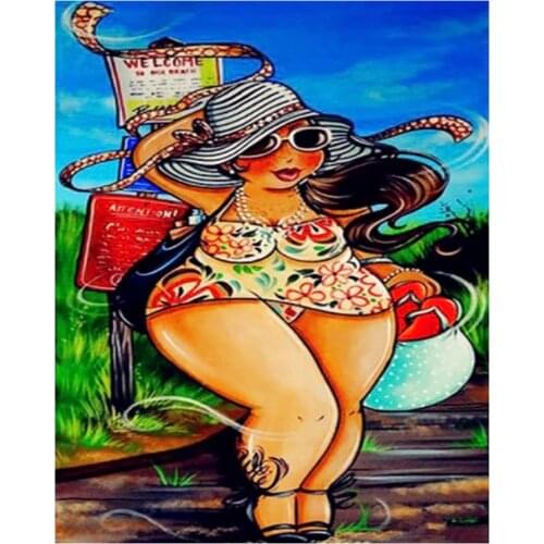 Sexy Women Diamond Painting Full Square/Round Portrait New DIY Sticking Drill Cross Embroidery 5D Womenfolk Home Decoration