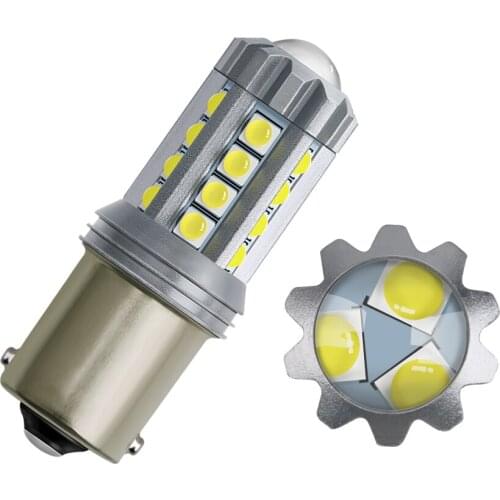 S25 BA15S P21W 1156 3030 23SMD Car LED Light Turn Signal Light Auto Brake Lamp Reverse Bulbs 6000K Super Bright White 12V