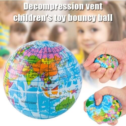 World Map Foam Ball Atlas Globe Stress Relief Ball Fidget Squeezing Sensory Toy J99Store