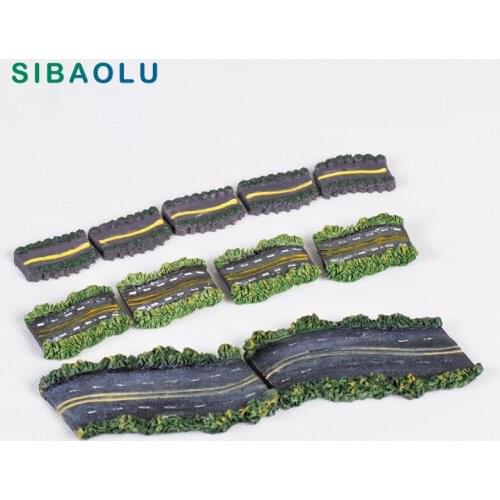 Highway Road Figures decorative for mini fairy garden and Aquarium fish tank animals statue resin craft TNB032