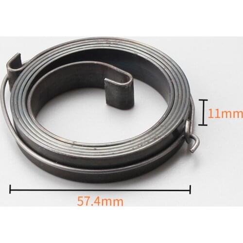 Starter Spring Metal Recoil Pull Start Starter Spring Assembly Compatible for 52 / 58 Chain Saw Rewind Starter Replacement