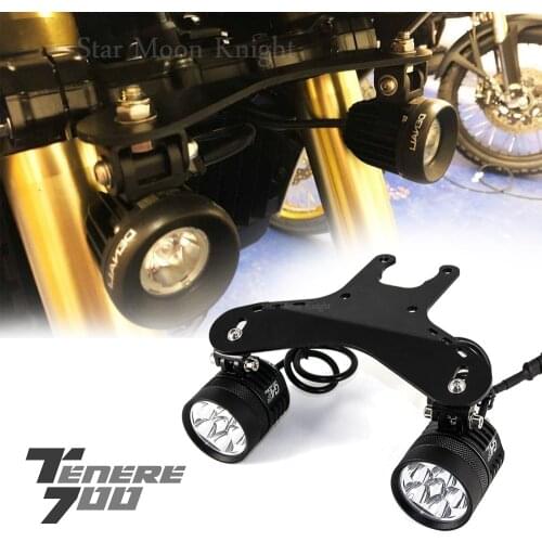 Motorcycle Fog Lights Auxiliary Bracket Driving Lamp Spotlight Bracket Holder Spot Light For YAMAHA Tenere 700 T700 XTZ 700 T7