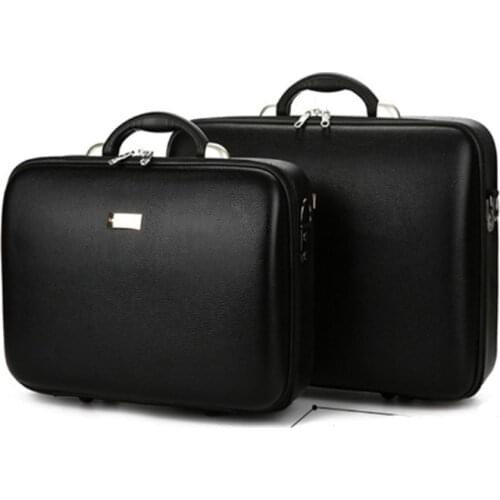 High quality Mens Business Box Password cas Document box Packing Cash Box Computer cas Hold-all Suitcase Leather trunk Prop bag