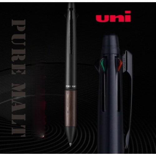 Japan Uni Mitsubishi MSXE5-2005 Multi-function Pen UNI Multi-color Ballpoint Pen and Automatic Pencil Oak Composite Pen