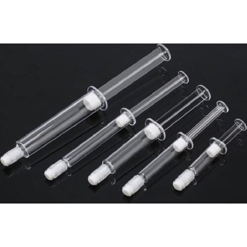 1/2/3/5/10ML Empty Syringe Tube Clear Airless Bottle Refillable Essence Hyaluronic Acid Collagen Cosmetic Container 50pcs/lot