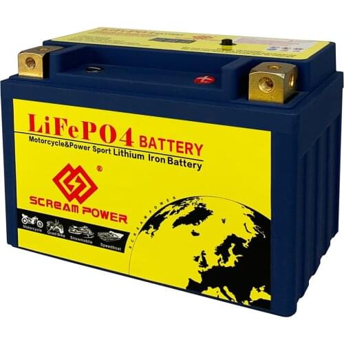 12V 12A-BS/ 12S LiFePO4 Motorcycle Starter Battery 8Ah 520A Lithium Phosphate Engine Battery For Scooter ATVs UTVs With BMS