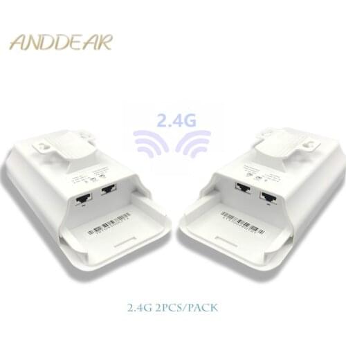 2 pieces 1-3 km 300 Mbit open router CPE 2.4G wireless access point router Wi-Fi bridge extension center router with 24 V POE
