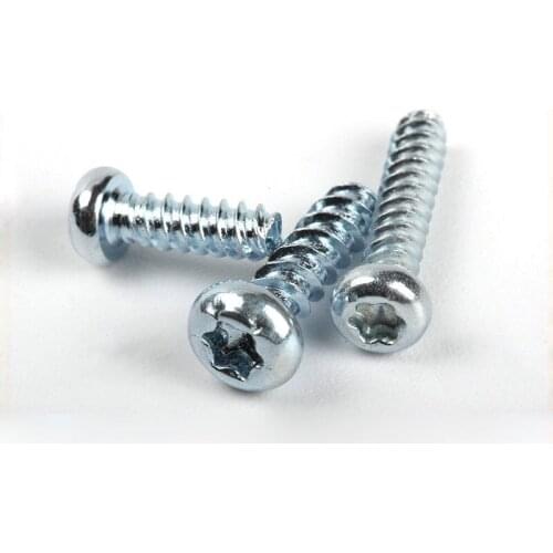 30pcs M4x(10 12 16 20mm Length) Torx Self tapping Screw T&TX Round Head Self-attack Plum Socket Bolts