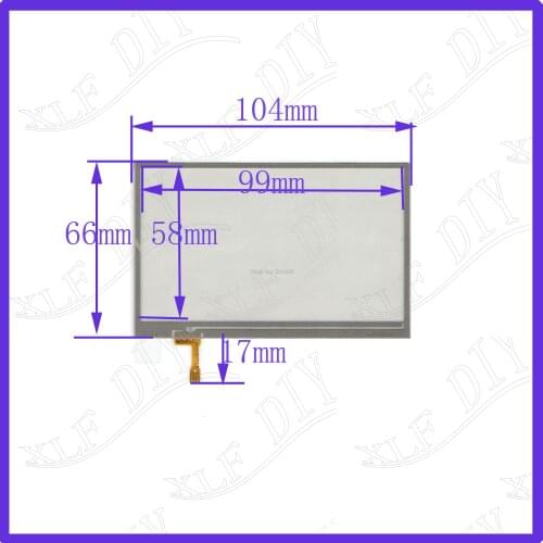 ZhiYuSun 4.3inch 4-wire resistive touch panel 104*66mm for Car DVD, Navigator screen 104mm*66mm glass this is compatible
