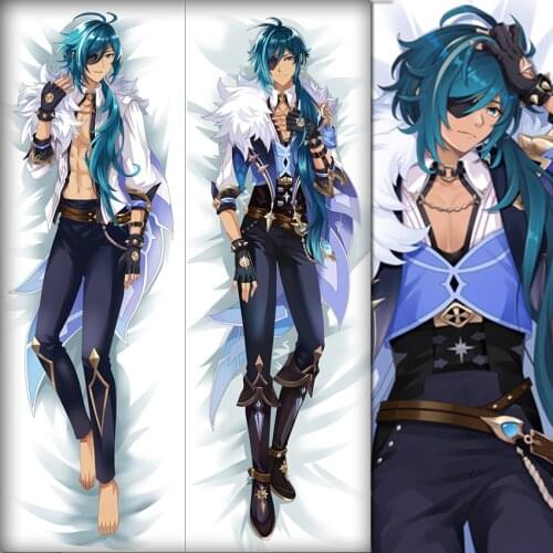 Anime Game Genshin Impact Kaeya Pillowcase Dakimakura Cushion Long Pillow Case Cover decorative Hugging Body Home Bedding