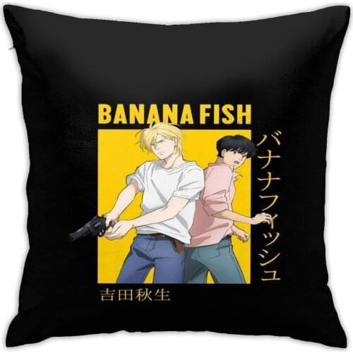 Banana Fish Ash Lynx Eiji Okumura Card Anime Graphic Pillowcases, Floor Pillowcases, Pillowcases, Sofa Cushions, Cushion Covers