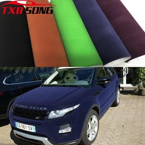 10/20/30/40/50CM Premium Velvet Suede Fabric Material Car Wrap Sticker Self Adhesive Film For Auto Interior/Exterior Car Styling