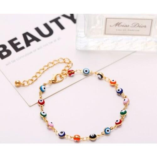 TIMEONLY Beads Turkish Eyes Bracelet for Woman Bohemian Beach Brincos Bracelet & Bangle Charm Party Pulseira Masculina