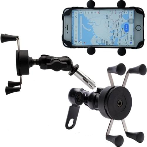 For KAWASAKI NINJA 650/1000 Z1000SX ER-6F Concours 14 ZX-6R Phone Holder Motorcycle GPS Navigation Bracket USB Charger