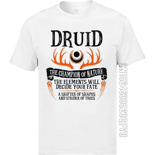 Family T Shirt Brand New Round Neck Printed On Short Sleeve Pure Cotton Mens Tshirts Wrath of Nature Druid T-Shirts