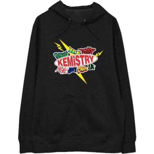 Kpop Ikon Keimistry Concert Same All Member Name Printing Hoodies Unisex Fashion K-pop Fleece/thin Pullover Sweatshirt Dropship