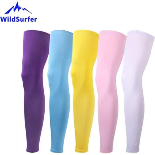 WildSurfer One Pair Cycling Legwarmers Mens Basketball Football Legging Women Running Sun Protection Leg Cover Sports Safty FS57