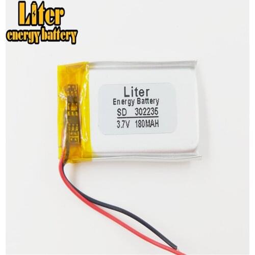 Best battery brand 3.7V lithium battery with protection board 302235 032235 180mah MP3 MP4 GPS recorder