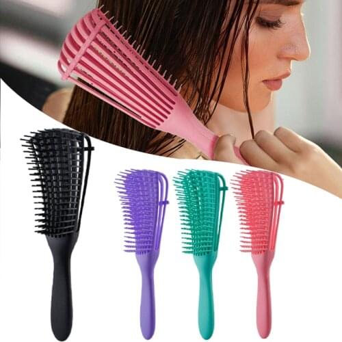 Scalp Massage Comb Hair Brush Women Detangle Hairbrush Anti-tie Knot Professional Hair Brush Octopus Type Comb