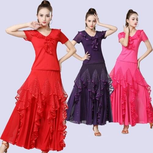 Moden Dance Suit Waltz National Standard Dance Competition Suit Adult Female Latin Dance Performance Suit