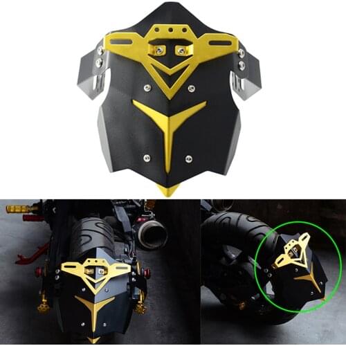 Motorcycle Rear Wheel Mudguard Fender for Honda Grom MSX125 Motorbike Motorcycle Anti-Splash Guard Protector Cover with Bracket