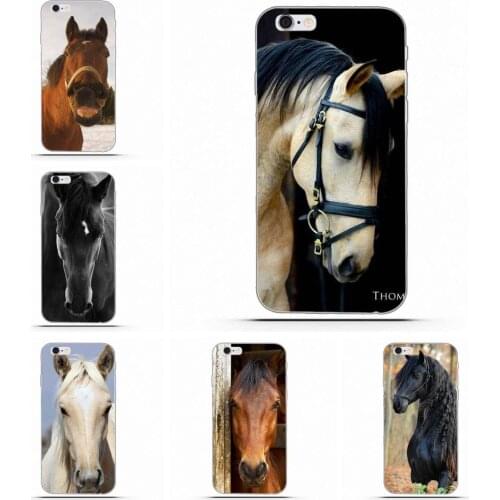 Wexoeq Horse Face Soft TPU Mobile Pouch For Xiaomi Redmi 5 4A 3 3S Pro Mi4 Mi4i Mi5 Mi5S Mi Max Mix 2 Note 3 4 Plus
