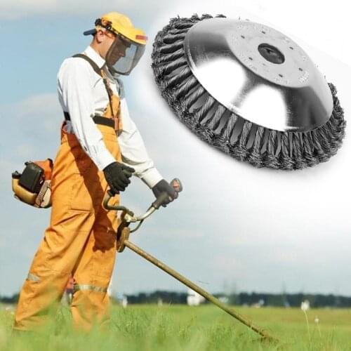 Brushcutter Head and Fixing Kit Steel Wire Trimmer Grass Weed Dust Removal Plate for Lawn self-adhesive tapeMover accessories