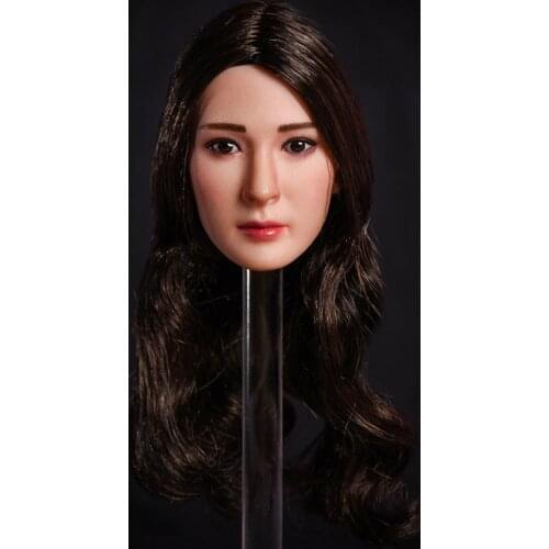 OC TOYZ 1/6 Scale Female Soldier Head Sculpture Asian Sexy Beauty OT001 Yang Mi Head Sculpture Model