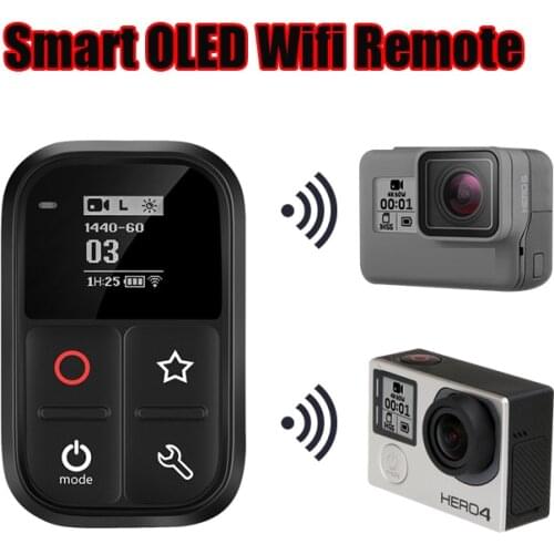 New For GoPro Hero 7 8 Waterproof 60m Wifi Remote Control For Go Pro Hero 5 6 7 8 Black 4 Session 3 3+ Camera Accessories