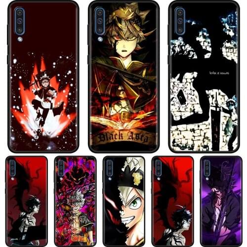Black Clover Anime Asta Case For Samsung Galaxy A50 A70 A10 A20e A30 A40 A20s A10s A10e A80 A90 A60 A30s Shell Silicone Cover